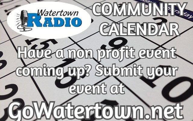Submit your Community Calendar event to Watertown Radio
