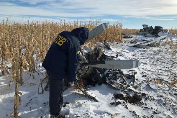 NTSB: Ice buildup, weight caused South Dakota plane crash that killed nine members of Idaho family