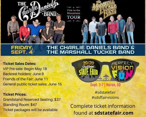 NEW: Legendary southern country rock bands will perform at 2020 SD State Fair  (Audio)
