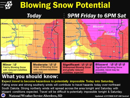 UPDATE: Blizzard Warning posted for eastern South Dakota (Audio)