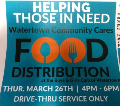 “Watertown Community Cares” holding food distribution event on Thursday (Audio)