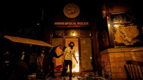 Protesters burn down Minneapolis Police Precinct Station