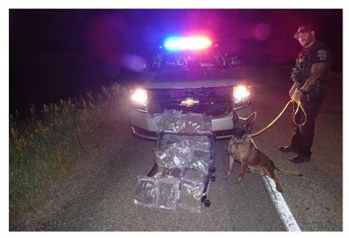 Corson County traffic stop results in large drug bust