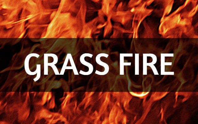 Grass fire burns along I-29 near Watertown