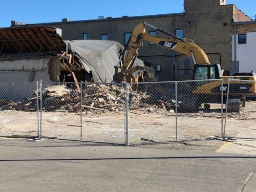 Progress in downtown Watertown means the demolition of County Fair Banquet Hall
