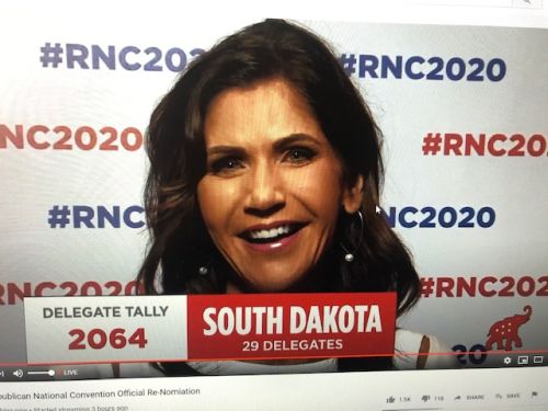 Noem announces South Dakota’s 29 Republican delegates for Trump  (Audio)