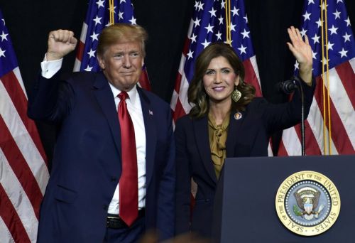 Noem has Trump endorsement as she campaigns for second term  (Audio)