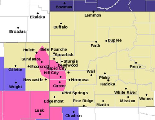 No joke: Winter Storm Warning posted for higher elevations of the Black Hills