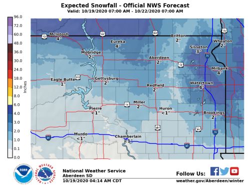 Accumulating snow headed our way   (Audio)