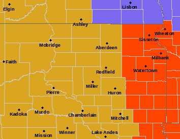 Blizzard Warning posted for eastern South Dakota  (Audio)