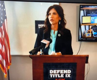 Noem forming national coalition to tackle transgender sports issue  (Audio)