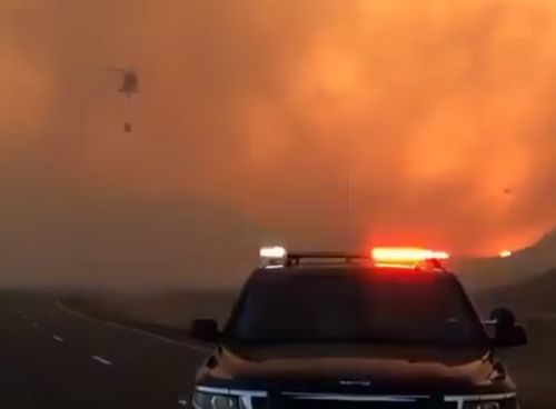 North Dakota tourist town evacuated due to wildfire