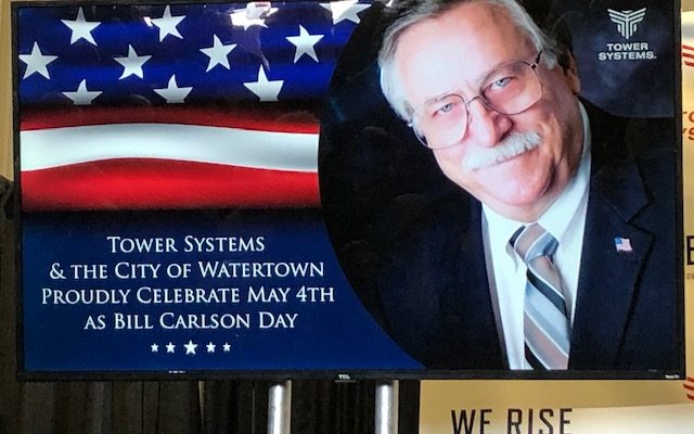 Today is “Bill Carlson Day” in Watertown, honoring Tower Systems founder  (Audio)