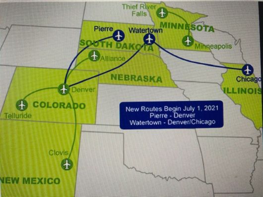 Denver Air Connection announces flight times, fares for Watertown Regional Airport