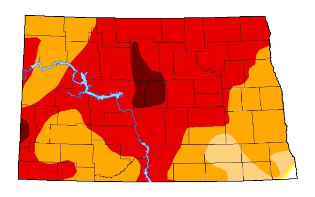 Slight improvement in North Dakota drought conditions