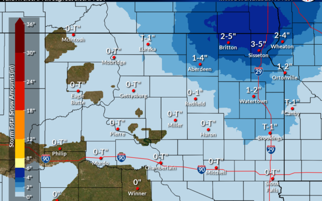 Extreme northeast South Dakota under a Winter Weather Advisory today  (Audio)