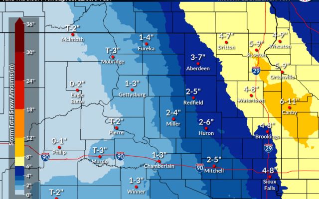 Winter Storm Watch posted for northeast South Dakota  (Audio)