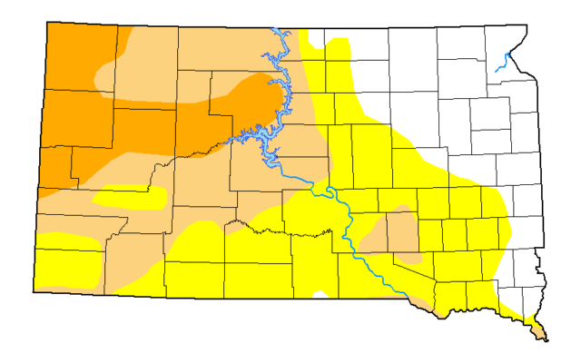 Governor Noem concerned about growing drought conditions in central, western South Dakota  (Audio)