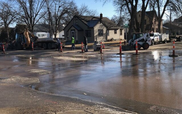 Water main break makes for wet stretch on Highway 81 in Watertown