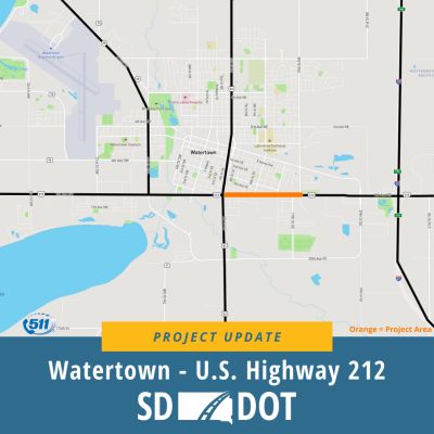 Second Construction Phase to Begin on U.S. Highway 212 in Watertown