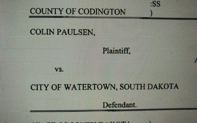 Colin Paulsen suing city of Watertown over political campaign signs of his opponent