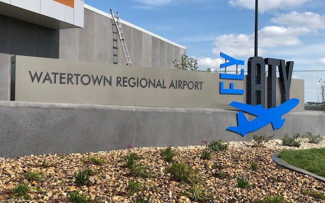 Grand opening of new Watertown Regional Airport terminal being held today (Audio)