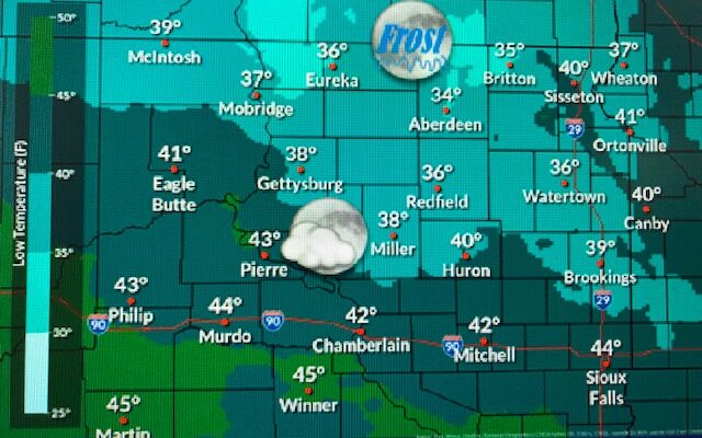 There’s frost potential in northeast South Dakota tonight!  (Audio)