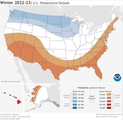 Colder than normal winter predicted for South Dakota  (Audio)