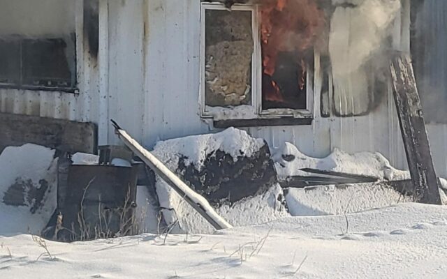 Fire destroys home near North Dakota-South Dakota border