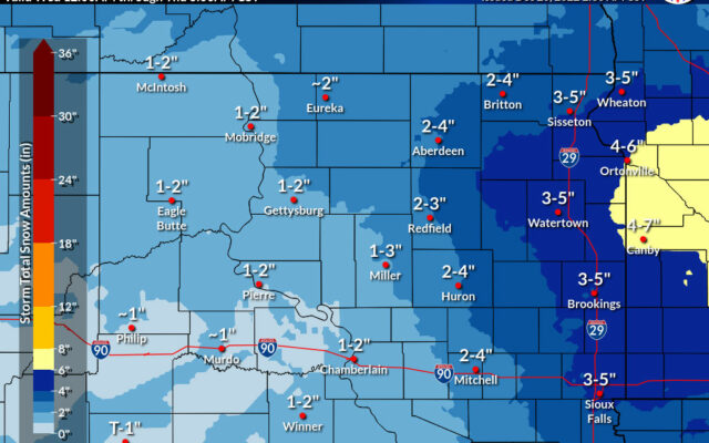 Snow, blizzard conditions returning to South Dakota  (Audio)
