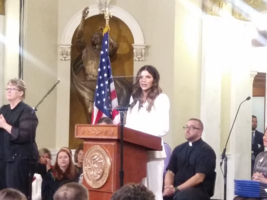 Governor Noem takes oath of office for second term  (Audio)