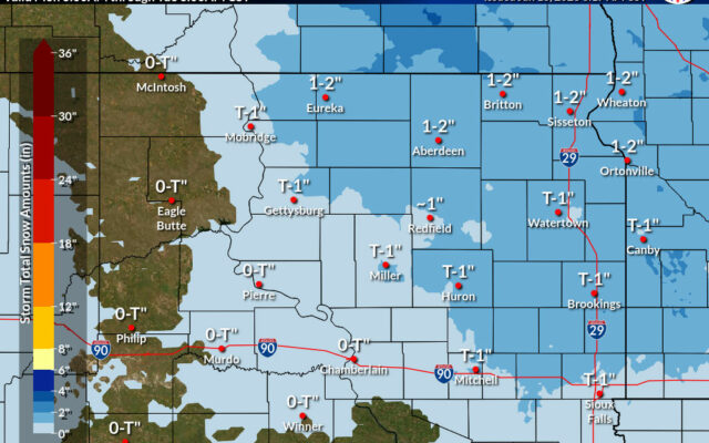 Northeast South Dakota under a Winter Weather Advisory (Audio)