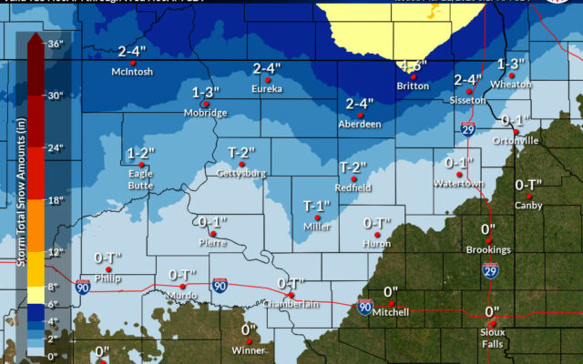 Parts of northeast South Dakota under a Winter Weather Advisory  (Audio)