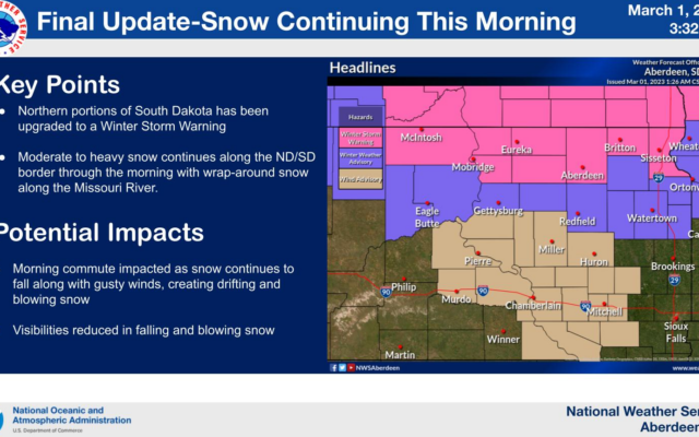 Winter Storm Warnings, Advisories remain in effect today   (Audio)