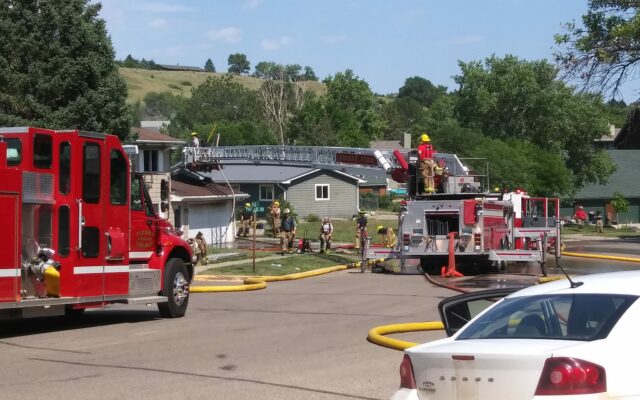 Fire damages Pierre home