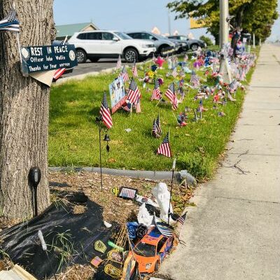 Fargo police remove makeshift memorial for fallen officer