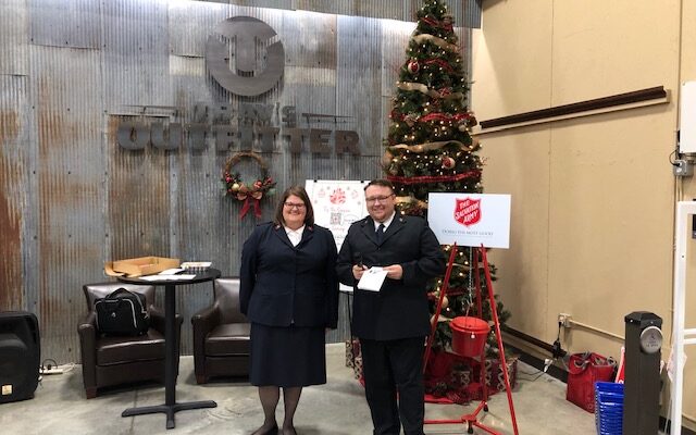 Watertown Salvation Army kicks of red kettle campaign!  (Audio)