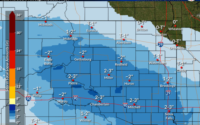 Weather system will bring snow, wind to South Dakota today  (Audio)